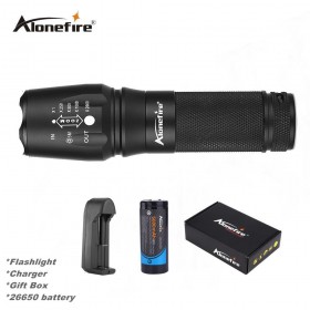 AloneFire E26 XM-L T6 Led 26650 Fishing Zoom Flashlight Torches Lamp 26650 Flashlight T6 Led head light