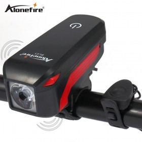 AloneFire BL01 Bike Light Head LED Flashlight With Bell Luces Cycle Lamp Outdoor MTB Road Cycling Headlight Speaker Bicycle Cycling Led Light