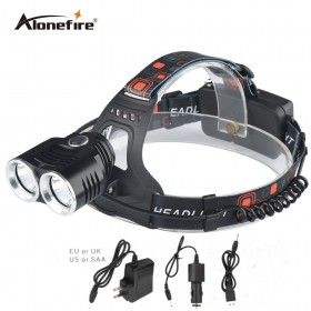 AloneFire HP29 CREE T6 led head lamp headlight 2xT6 flashlight Outdoor Lighting Hiking