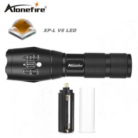 AloneFire E17 CREE XP-L V6 10W Zooming LED Flashlight Waterproof led torch for 18650 battery zoomable flashlight lamp
