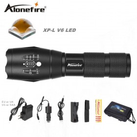 AloneFire E17 CREE XP-L V6 10W Ultra bright led flashlight zoomable V6 led flashlight bike flash light