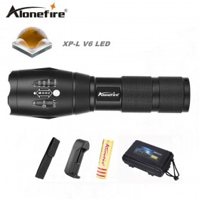 AloneFire E17 CREE XP-L V6 10W led flashlight cree v6 Ultra bright zoom flashlight Adjustable torch lights