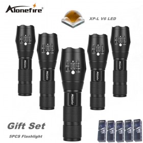 AloneFire E17 CREE XP-L V6 10W super bright led flashlight cree v6 led zoom waterpoof Powerful Flashlight