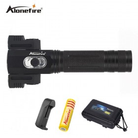 AloneFire X180 Super Bright 4 Modes 3 LED Rotation Flashlight Worklight Torch Work Stand Light Magnetic Tent Camping Lamp Use 18650 Battery