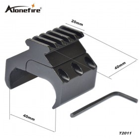 AloneFire T2011 Tactical Hunting Rifle Gun Scope Mount Converter 20mm Picatinny Weaver Rail Mount Base Adapter Laser Sight Base Mount