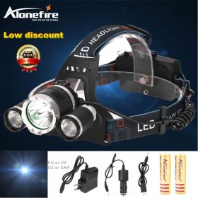 AloneFire HP83 10000LM XML T6 LED Headlamp Headlight 4 Mode rechargable Head Lamp for USB Cable+AC Charger+2*18650 battery