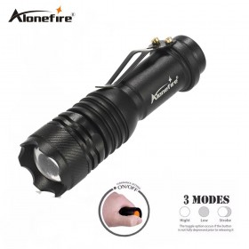 AloneFire X320 Mini LED Flashlight ZOOM 2000LM Waterproof Lanterna LED 3 Modes Zoomable Torch 3.7V AA 14500 battery Flashlight