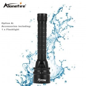 AloneFire DV34 Professional Diving Flashlight Torch 5x Dive XML L2 LED Underwater Diving linternas Waterproof Light Lamp