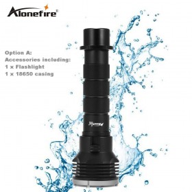 AloneFire DV35 diving underwater flashlight 5 x cree XM-L L2 LED 26650 torch light waterproof brightness Lamp led Lantern