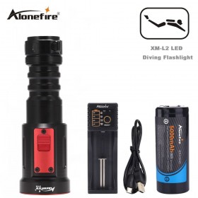 AloneFire DV36 New Underwater 100m Depth Bright Light CREE XM-L2 LED 26650 Diving Flashlight Waterproof 2000 Lumens Lamp