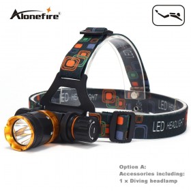 AloneFire DV41 Head lamp Diving light T6 LED Underwater Waterproof Headlamp mining lamp Diving head light Diving headlight