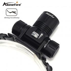 AloneFire DV42 Underwater Diving lights Lighting Headlights 6000 lumens XML L2 Led Scuba Dive Headlamp Waterproof Head Torch Lamp