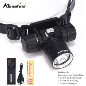 AloneFire DV42 waterproof Underwater XM-L XML L2 Headlamp Swimming Diving Headlight Dive Head Light Torch Lamp 18650