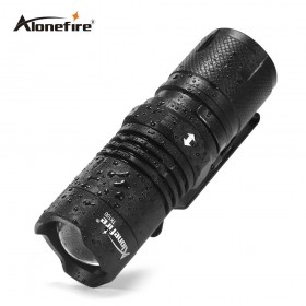 AloneFire TK100 Portable Mini Flashlight CREE XML-T6 LED lantern 4 Modes Zoomable Waterproof torch penlight for bike With Magnet