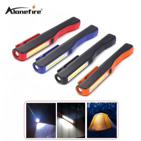 AloneFire C018 Portable MiniUSB Led Hand Torch USB Rechargeable Magnet Clip Work Light Inspection Lamp