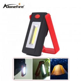 AloneFire C019 COB LED Flashlight Magnetic Working Folding Hook Light Lamp Torch Linternas Lanterna Lamp USE 3x AAA