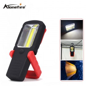AloneFire C025 Multifunction COB LED Flashlight Torch Light Handle Work Flash light for camping repairing With Magnet Hook USE 3*AAA Battery