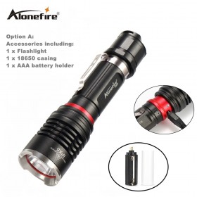 AloneFire X960 Powerful LED flashlight Rechargeable USB Flashlight 18650 Cree L2 2000Lumens LED Torch Penlight indicator Light