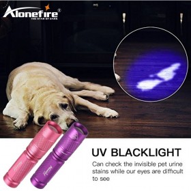 AloneFire SV001 High quality CREE LED UV Flashlight SK68 Purple Violet Light UV torch 365nm Lamp