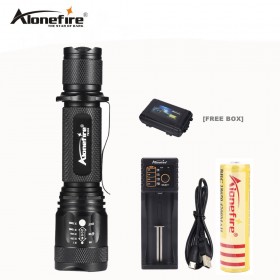 AloneFire TK200 USB Flashlight LED CREE XM-L2 Tactical Torch Zoomable Powerful Light Lamp Lighting For USB Charger