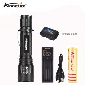 AloneFire TK400 Flashlight Zoomable/Adjustable LED CREE XM-L2 Tactical Flashlight Zoom Torch +1x18650 Battery+Charger