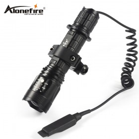 AloneFire TK400 Tactical Flashlight L2 LED Torch Lamp Flash Light Lantern with Mount Remote Control Pressure Switch by 18650
