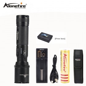 AloneFire TK700 CREE XM-L2 led flashlight USB rechargeable led torch tactical lamp lantern Self-defense police flash light