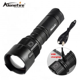 AloneFire USB 26650 Flashlight X981 Torch XML T6 LED Zoomable zoom Camping Hunting Flash Light Lantern