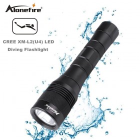 AloneFire DV47 Diving flashlight Torch XML L2 LED Waterproof Underwater Lamp Dive 150m Lamp lanterna led