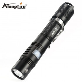 AloneFire X370 Tactical Flashlight LED Cree XPL 1000 Lumens Powerful LED Flashlight Torcia 6 Modes Torch with clip indicator Light hunting