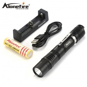 AloneFire X370 Powerful Led Flashlight Cree XPL 1000 Lumen LED torch High Power Flashlight 18650 Luminous Display 6 modes