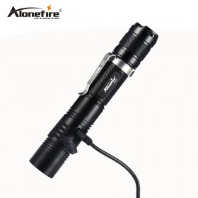 AloneFire X470 Powerful LED flashlight Rechargeable USB Flashlight 18650 Cree XPL 1000 Lumens LED Torch Penlight 6 modes indicator Light