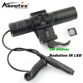 AloneFire 850nm Zoom Infrared Radiation IR LED Night Vision Flashlight Camping Light Hunting Lamp Flashlight IR01