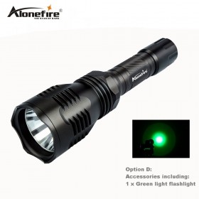 AloneFire HS-802 LED CREE Green LED Tactical Hunting Light Flashlight Torch