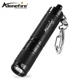 AloneFire P24 LED Flashlight Mini Keychain Flashlight Torch Light Lumens LED Outdoor Flashlights tool key ring
