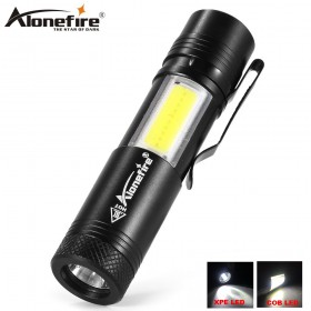 AloneFire P25 Pen Light 4 Modes Portable Mini LED Flashlight Torch LED Hunting Camping Light By AA/14500 Battery