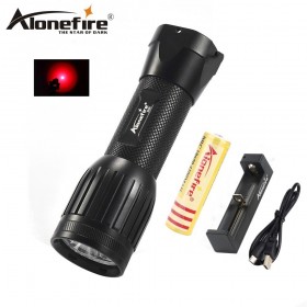 AloneFire X500 Red LED Flashlight Tactical Flashlight Hunting Flash Light Torch Lamp