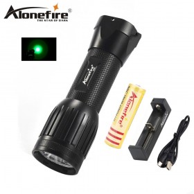 AloneFire X500 Green light led Flashlight 3 Modes Tactical Hunting Torch