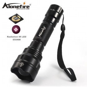 AloneFire X510 Infrared Red IR 850nm Zoomable 1-Mode IR Flashlight 850nm 1 Mode Night Vision Infrared flashlight