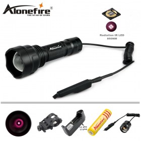 AloneFire X510 IR Lamp Torch IR 850NM Night Vision Infrared Flashlight To Hunt+Remote Pressure For Hunting Trip