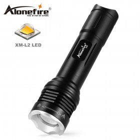 AloneFire X540 XM L2 LED Flashlight For Rechargeable LED Flashlight 5 Modes Torch 18650 LED Light Beam Tactical Zoomable Flashlight