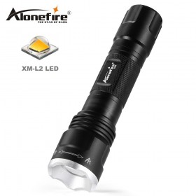 AloneFire X550 Mini Zoom Flashlight CREE XM-L2 Led Bulb Outdoor Hunting Torch Night Flashlight