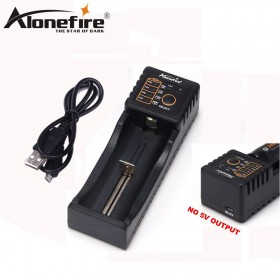 AloneFire MC100 18650 Battery Charger For 26650 16340 CR123 1.2V Ni-MH Ni-Cd Rechareable Battery (no 5V output)