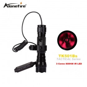 AloneFire 501B 3 Core 5W 850NM Infrared LED Flashlight with Night Vision Instrument Fill Light Function