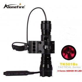 AloneFire 501B 5W IR 850nm Night Vision Flashlight Torch waterproof Infrared 3 Cores LED Light