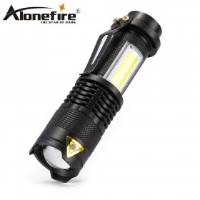 AloneFire 3800LM SK68 COB LED Flashlight Portable Mini ZOOM torchflashlight Waterproof in life Lighting lantern