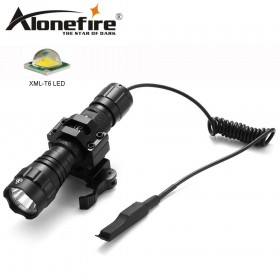 AloneFire 501Bs Tactical Flashlight XM-L T6 White lights Light Torch use18650 Battery For Hunting