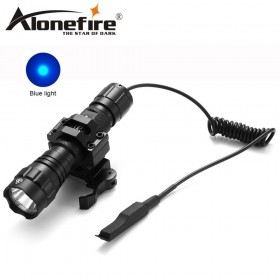 AloneFire 501Bs Cree blue lights 501B LED Tactical Flashlight Torch Handheld Hunting Camping Lantern Linternas By 1x18650 Battery