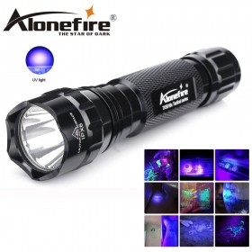 AloneFire 501Bs Military Grade tactical UV ultraviolet flashlight UV LED 365NM UV 395NM