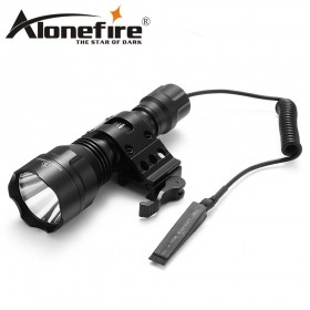 AloneFire C8s Tactical LED Flashlight 18650 Cree T6 Powerful Flash light Portable Torch light Lamp Bike Light Camp hunting
